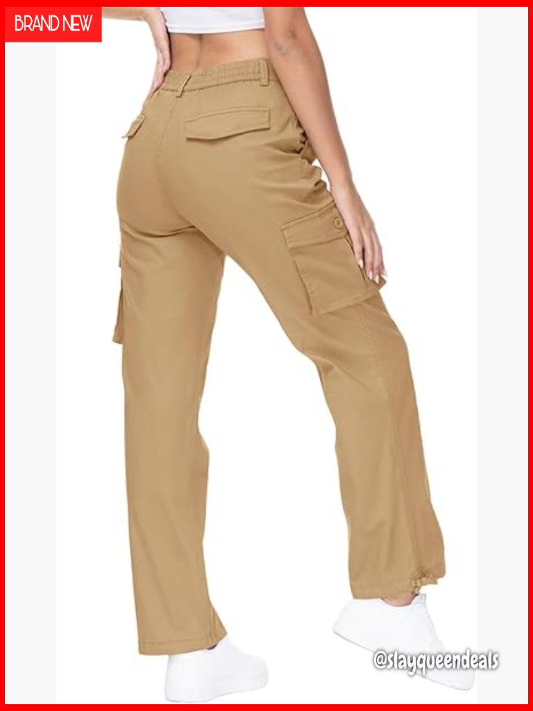 Lightweight Hiking Cargo Pants With 7 Pockets, Water Resistant Cotton